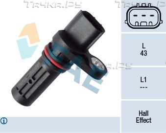 Датчик положения коленвала FAE для Honda CR-V III 2006-2012. Артикул 79402
