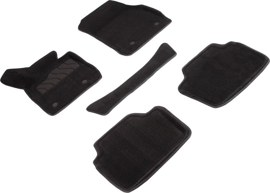 Коврики Seintex 3D ворсовые для салона BMW 3 F30 2WD 2012-2019 ЧЕРНЫЕ. Артикул 95631