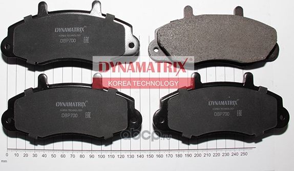 Колодки тормозные дисковые (Dynamatrix-Korea) Dynamatrix-Korea. Артикул DBP700