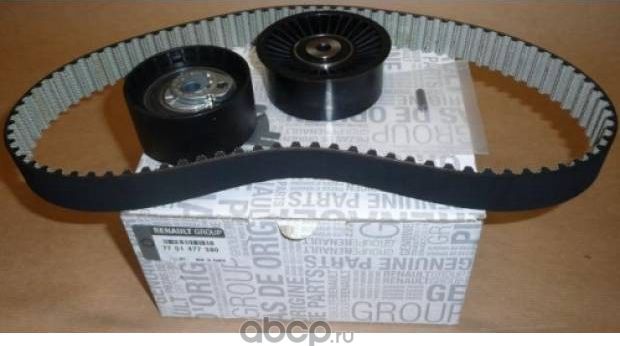Ремень ГРМ с роликами (комплект) Renault. Артикул 7701477380