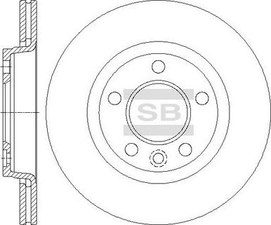 Тормозной диск Sangsin Hi-Q. Артикул SD5702