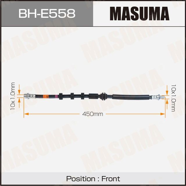 Шланг тормозной MASUMA LR- /front/ FREELANDER 06-14. Артикул BHE558