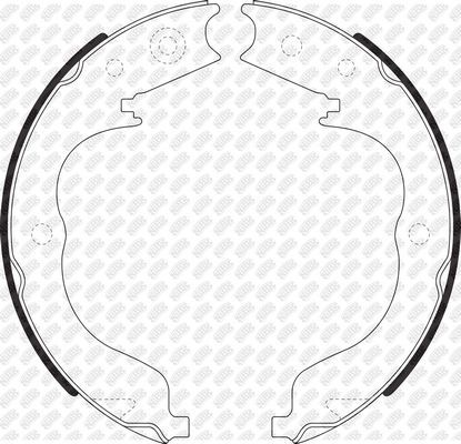 Тормозные колодки (стояночная тормозная система) NiBK задние для Peugeot 4007 2007-2013. Артикул FN0625