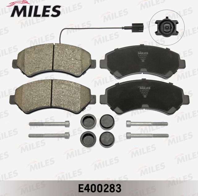 Тормозные колодки Miles (Low-Metallic). Артикул E400283