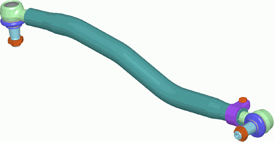 Рулевая тяга продольная Lemforder. Артикул 38917 01