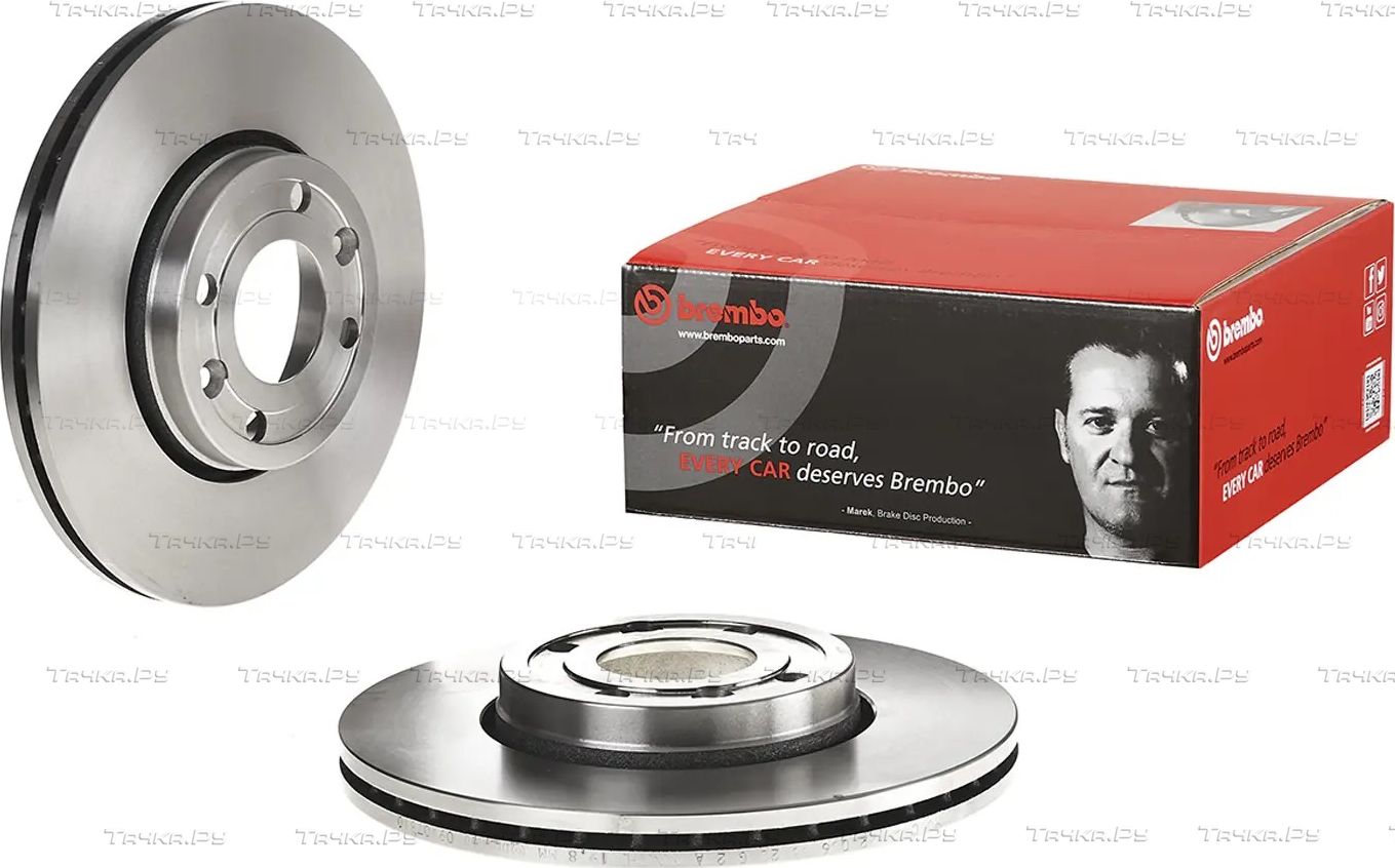 Тормозной диск Brembo PRIME LINE задний для Lada Largus I 2012-2026. Артикул 09.9078.10
