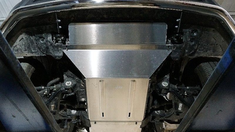 Защита алюминиевая ТСС (4 мм) для картера и переднего моста JAC T9 4WD (дизель) 2024-2026. Артикул ZKTCC00712