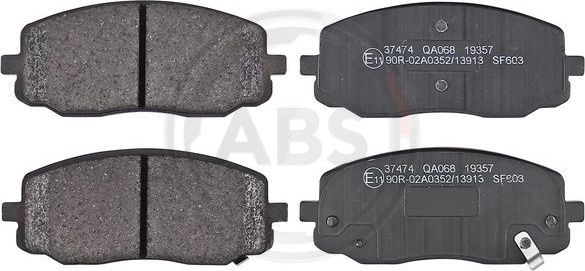 Тормозные колодки ABS передние для Kia Picanto I 2004-2011. Артикул 37474