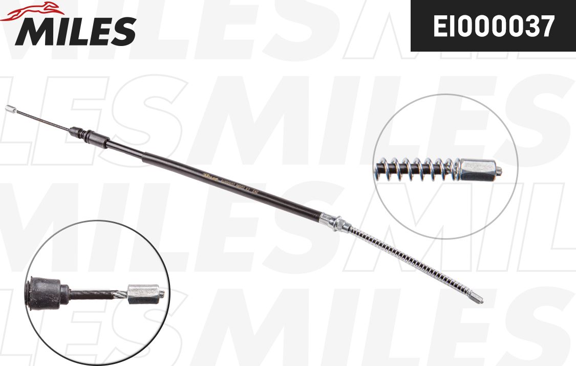 Трос ручника (тросик ручного тормоза) Miles. Артикул EI000037