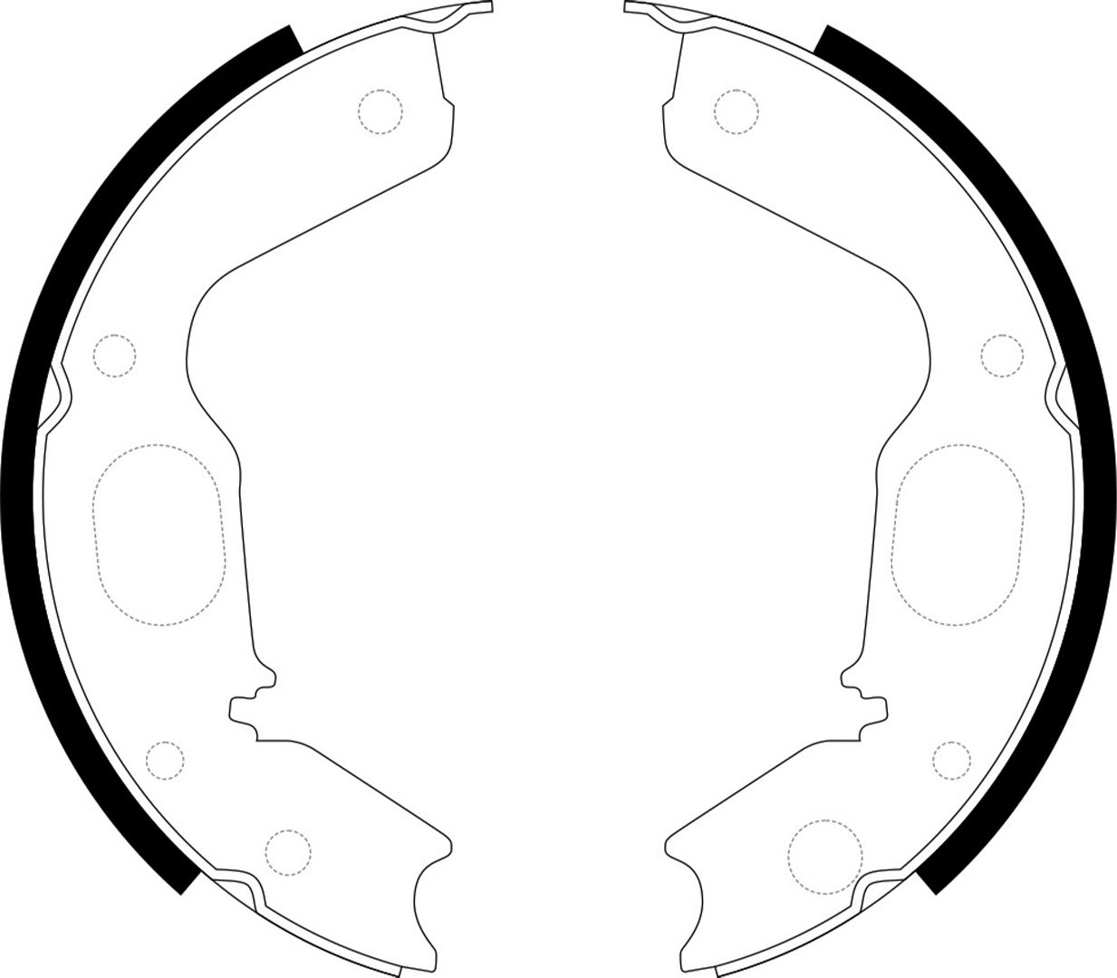 Тормозные колодки (стояночная тормозная система) NiBK. Артикул FN0568