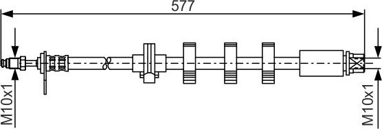 Тормозной шланг Bosch. Артикул 1 987 476 809