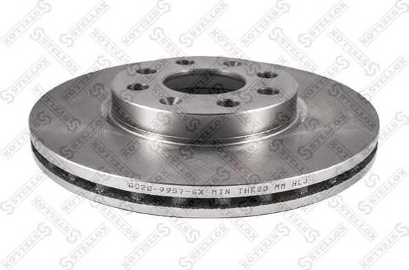 Тормозной диск Stellox передний для Opel Adam I 2012-2019. Артикул 6020-9957-SX