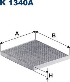 Салонный фильтр Filtron. Артикул K 1340A
