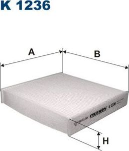 Салонный фильтр Filtron. Артикул K 1236