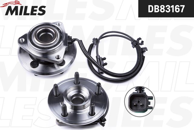Ступица колеса с интегрированным подшипником Miles передняя для Jeep Liberty KK 2008-2010. Артикул DB83167