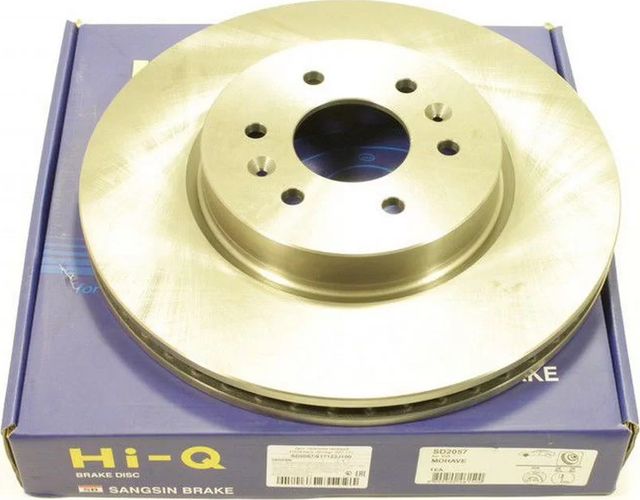 Тормозной диск Sangsin Hi-Q передний для Kia Mohave I 2007-2026. Артикул SD2057