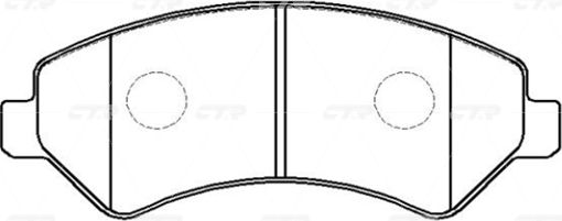 Колодки тормозные (CTR). Артикул GK0900