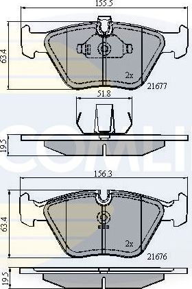 Тормозные колодки Comline Comline. Артикул CBP01010