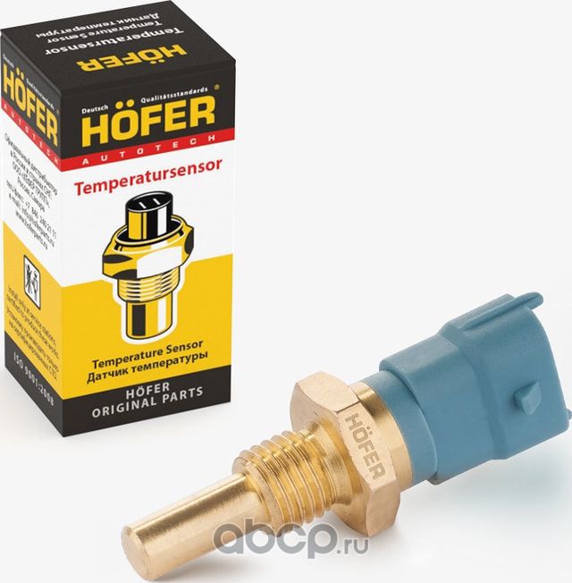 Датчик температуры HOFER ГАЗ, УАЗ ЗМЗ-405,409 двигатель (Евро-3) Hofer. Артикул HF750939
