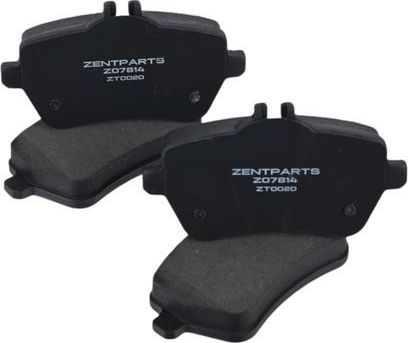 Тормозные колодки Zentparts. Артикул Z07814