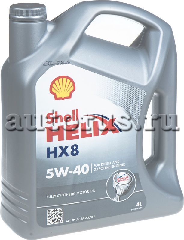 550070336 Shell Синт-ое мот.масло Helix HX8 5W-40 SP A3/B4 (4л). Артикул 550070336