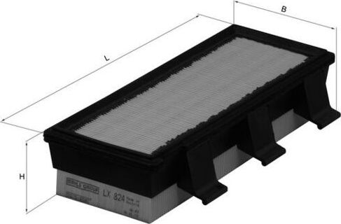 Воздушный фильтр Mahle. Артикул LX 824