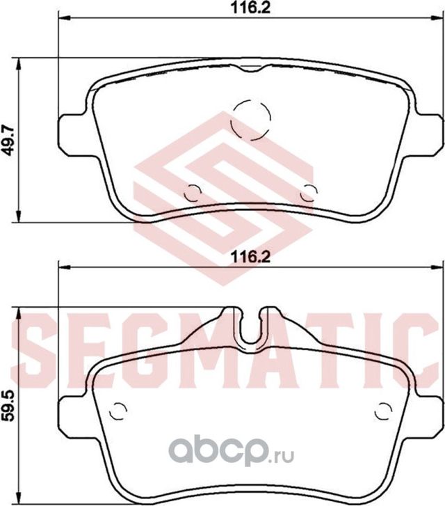 Колодка торм диск зад (Segmatic). Артикул SGBP2703