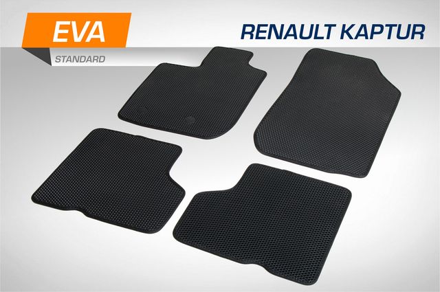 Коврики AutoFlex в салон автомобиля EVA (ЭВА, ЕВА) Standart для Renault Kaptur I поколение рестайлинг 2020-2026. Артикул 6470401