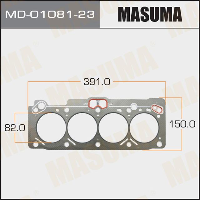 Прокладка ГБЦ Masuma для Toyota Carina E 1993-1997. Артикул MD-01081-23