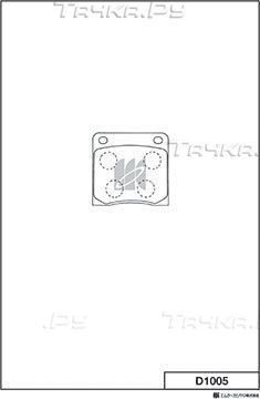 Тормозные колодки MK Kashiyama. Артикул D1005