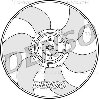Вентилятор радиатора двигателя Denso. Артикул DER23001
