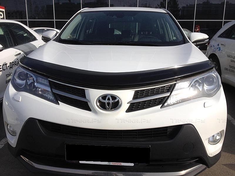 Дефлектор SIM для капота с загибом Toyota RAV4 IV 2013-2018. Артикул STORAV1312/2