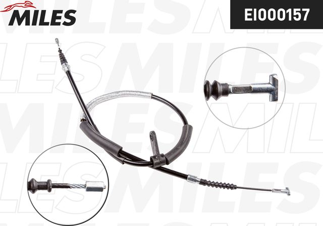 Трос ручника (тросик ручного тормоза) Miles задний правый/левый для Alfa Romeo 156 I 1997-2006. Артикул EI000157