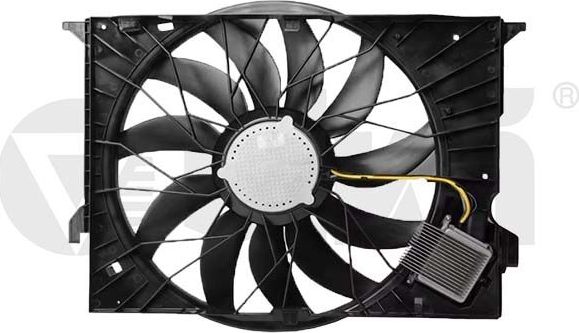 Вентилятор радиатора двигателя (в сборе) Vika для Mercedes-Benz CLS I (C219) 2006-2010. Артикул 91051701