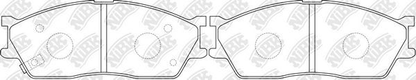 Тормозные колодки NiBK. Артикул PN0445