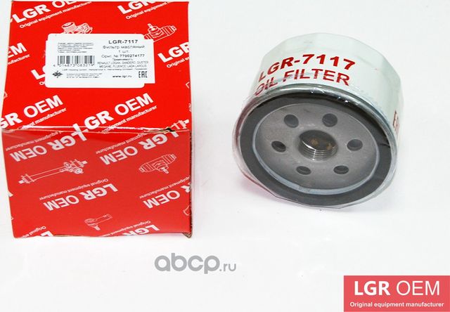 Фильтр масляный (LGR). Артикул LGR7117