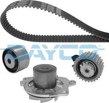 Помпа (водяной насос) с комплектом ремня ГРМ Dayco. Артикул KTBWP7770