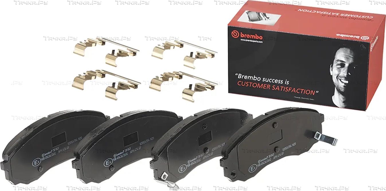 Тормозные колодки Brembo PRIME LINE передние для Kia Carnival II 2006-2014. Артикул P 30 041