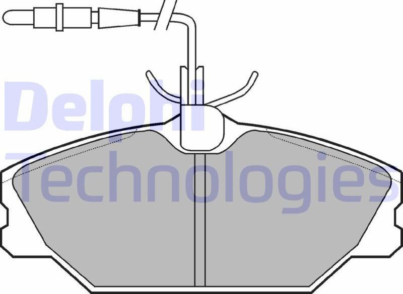 Тормозные колодки Delphi (Low-Metallic). Артикул LP788