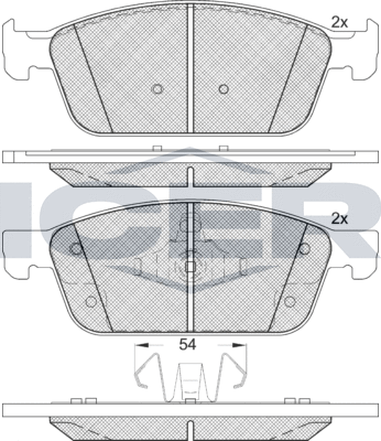 Тормозные колодки Icer. Артикул 182273