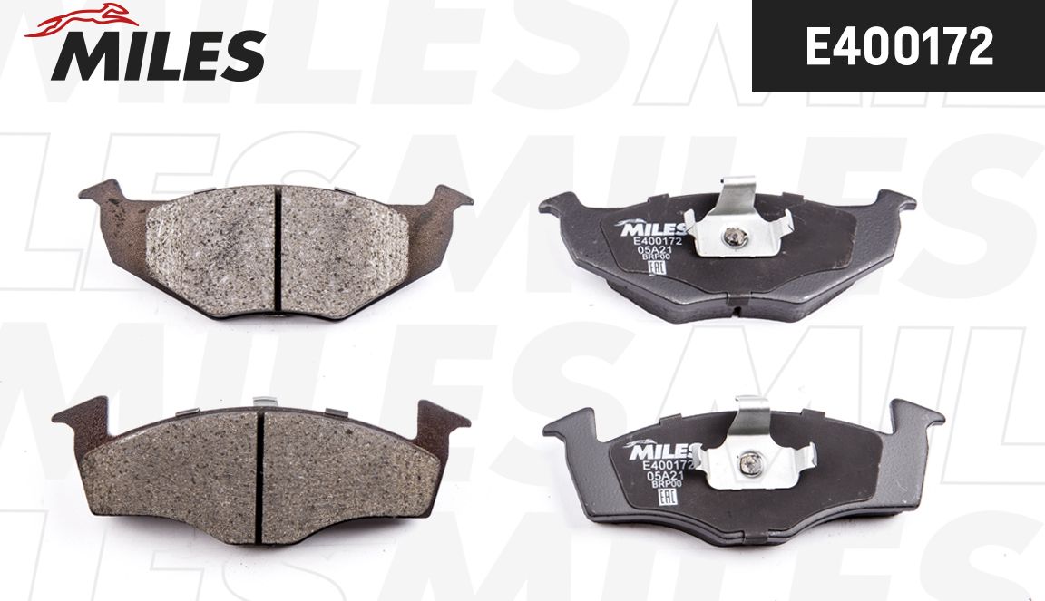 Тормозные колодки Miles (Low-Metallic). Артикул E400172