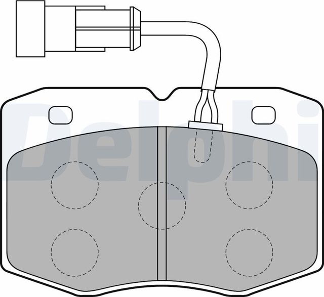 Тормозные колодки Delphi (Low-Metallic) передние для IVECO Daily II 1996-1999. Артикул LP1776