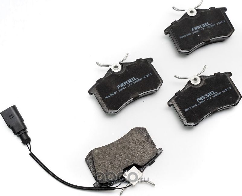 Колодки тормозные задние (Absel). Артикул AU420008