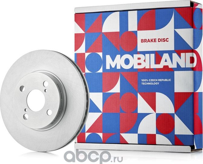Диск тормозной передний вентилируемый D254,8мм TOYOTA COROLLA (_E12_) (Mobiland). Артикул 416109931