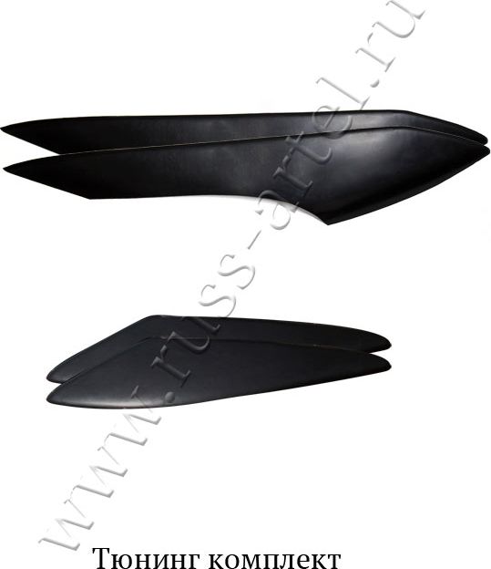 Тюнинг комплект Русская Артель (накладки на передние фары и задние фонари) для Skoda Fabia II комби 2010-2014. Артикул TKSKF-024200