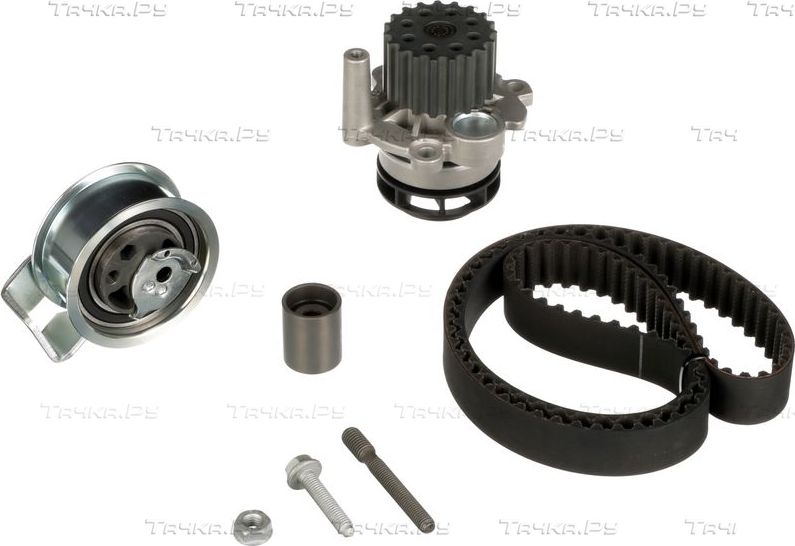 Помпа (водяной насос) с комплектом ремня ГРМ Gates PowerGrip® для Volkswagen New Beetle I (A4) 2001-2010. Артикул KP15569XS-3