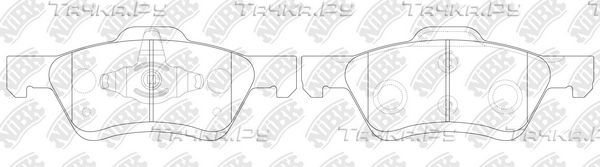 Тормозные колодки NiBK передние для Ford Escape II 2007-2012. Артикул PN0071