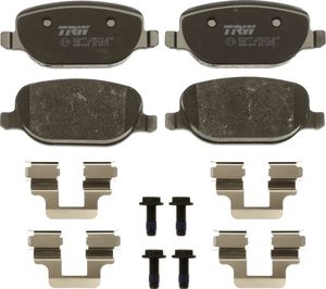 Тормозные колодки TRW COTEC задние для Alfa Romeo 159 2005-2012. Артикул GDB1649