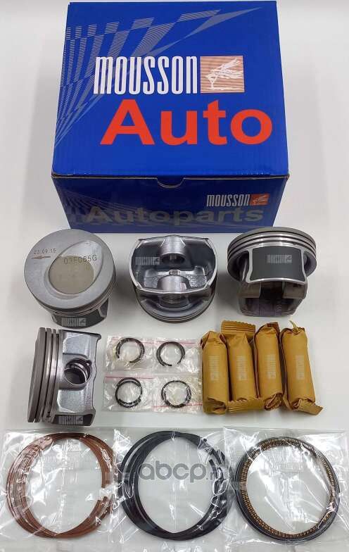 Поршень кольца ремонтные + 0,5 мм комплект EA111 CBZA 1.2T на 1 цилиндр (Mousson). Артикул SPR12EA111M1050