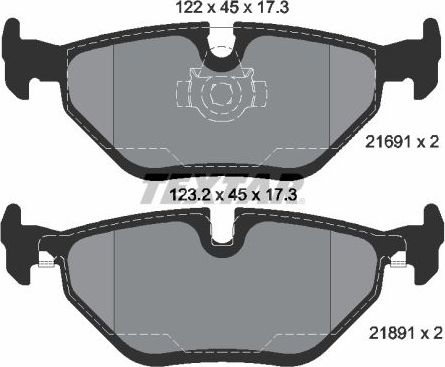 Тормозные колодки Textar Q+. Артикул 2169103